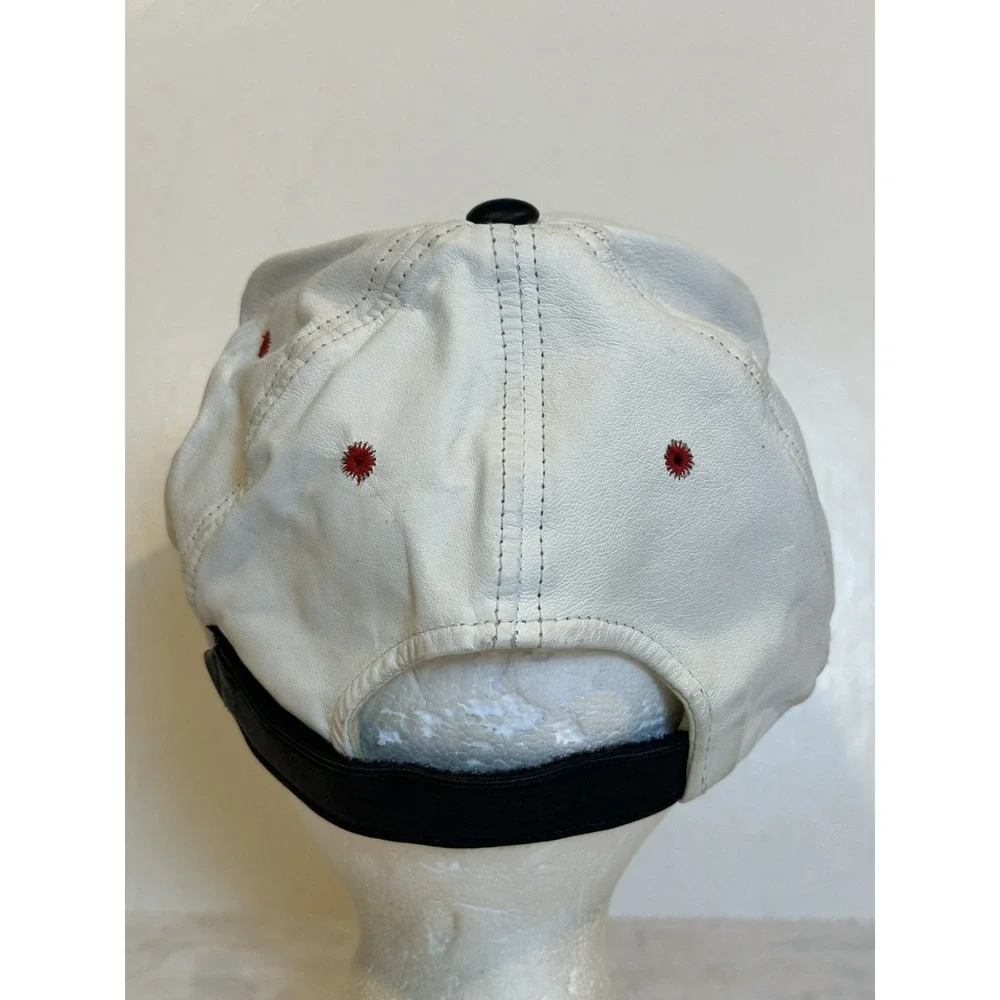 Vintage Chicago Bulls Leather‎ Strapback Hat